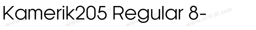 Kamerik205 Regular 8字体转换 Kamerik205 Regular 8字体转换